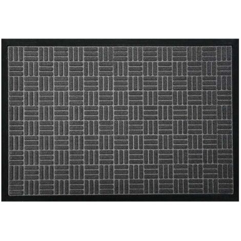 1 Tapis de Cuisine Moderne Coureur Bordé Absorbant Antidérapant Lavable Gris - 45x75 cm (1/4)