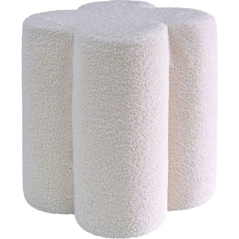 sweeek - Hocker Kleeblatt Bouclé
