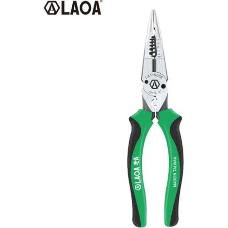 LAOA – Pince à bec rond, pince à Long nez aiguille-nez 6 en 1, plage de 0.7 à 4.0mm, outil de sertissage cr-v de 8 pouces (1/5)