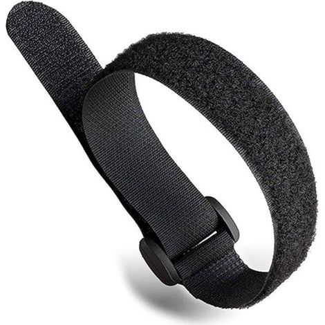 5pcs - 25 x 500mm, Black - Cable Ties and Buckle, Scratch Cable, Scratch Cable Ties, Reusable Cable Ties, Reusable PC Cable Strap, Cable Organization, TV, Office