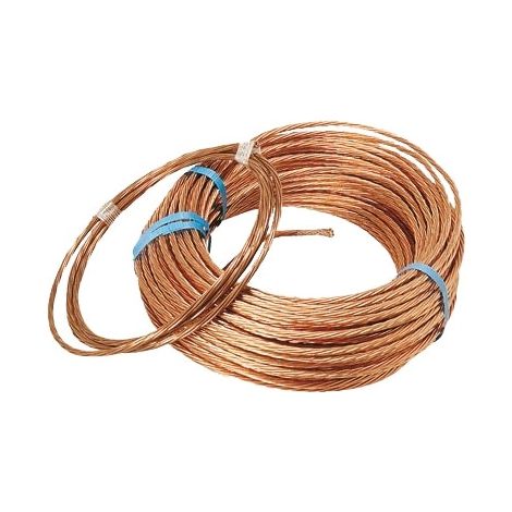 Fil de terre cuivre 25 mm² – Câble multi brins 50m – Norme NF C 15-100 – Mise à la terre circuits électriques