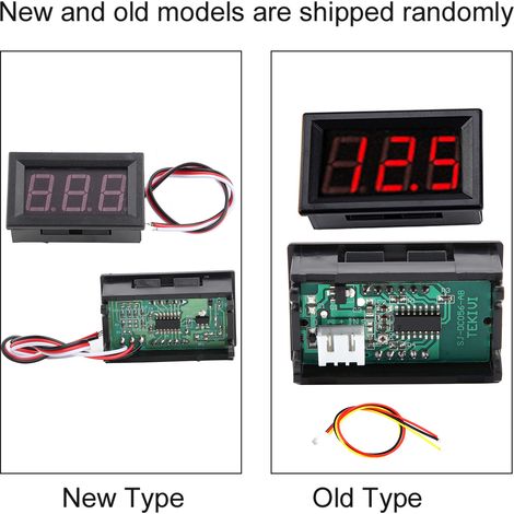 0,56 Zoll Dreileiter-Gleichstromvoltmeter (0-100 V) mit Digitalanzeige, hoher Genauigkeit und Verpolungsschutz. (1/5)
