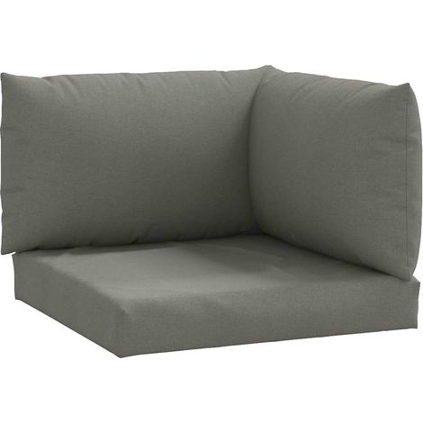 Maison Exclusive - Cojines para sofá de palets 3 uds tela gris os