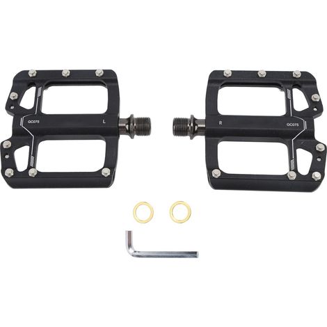 Schwarze Mountainbike-Pedale aus Aluminiumlegierung mit Kugellager, rutschfest (1/5)