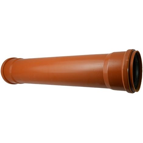 TUBO 2 BICCHIERI RAL  8023 Misura: Diam. 100 lungh. 3000