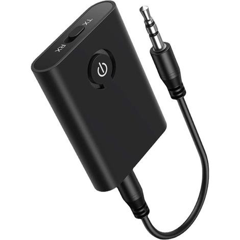 Transmisor Bluetooth 5.0, adaptador inalámbrico 2 en 1 (3,5 mm), receptor (1/5)