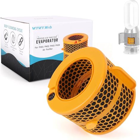 Évaporateur pour Dyson Pure Humidify Cool PH01 PH02 PH03 PH04 PH3A, filtre de remplacement pour purificateur d'air en fibre de carbone, pièce détachée pour purificateur d'air 970718-01 (1/5)