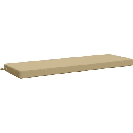 Bankkissen SOEST 100 % Polyester Beige 150 x 50 x 8 cm vidaXL