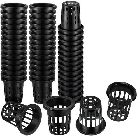 Lot de 100 pots à filets filtrants à large rebord et à mailles perforées (1/5)