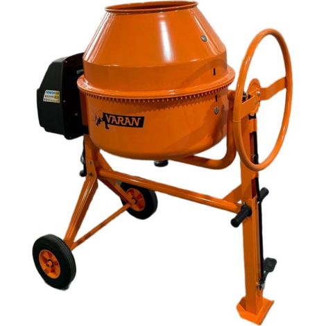 Varan Motors - TS200L Bétonnière électrique 200L 750W Cuve 600mm 230V – Bétonneuse Grand volume et performante
