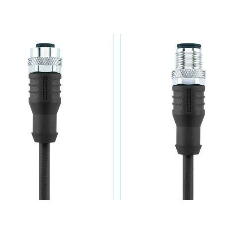 Escha 8046932 Connettore confezionato per sensore o attuatore M12 Spina dritta, Presa dritta 2.00 m Numero di poli: 8 1 (1/3)