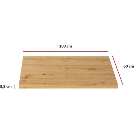 Küchen Arbeitsplatte 100cm 38 mm Küchenzeile Küchenblock Eiche Artisan Eko Stilo