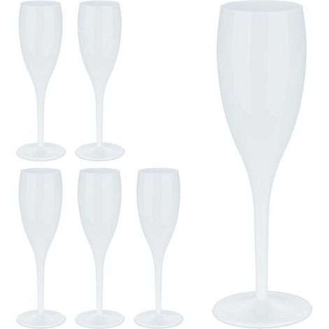 Bicchieri da champagne in plastica set da 6 (1/5)