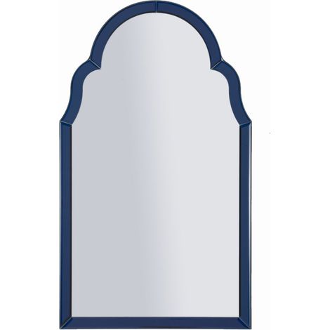 Specchio da Muro Tangeri Blu 47x1x80 cm in MDF e Vetro e Specchio Blu (1/5)