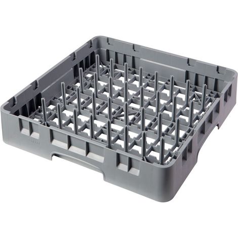 Casier à plots 5 x 9 - 50 x 50 x 10.1 cm - Gris - Lot 6 - Cambro