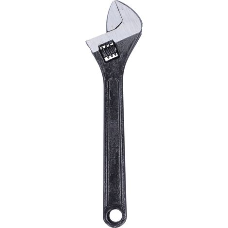 Clé à molette 12 pouces ergonomique, outil métallique à main avec échelle, clé à fourche réglable pour bricolage (1/5)