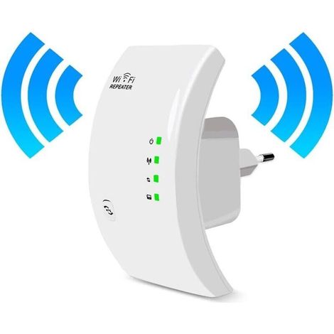Ripetitore WiFi wireless da 300 Mbps – Amplificatore di segnale a lungo raggio con porta Ethernet e modalità punto di accesso – Configurazione semplificata