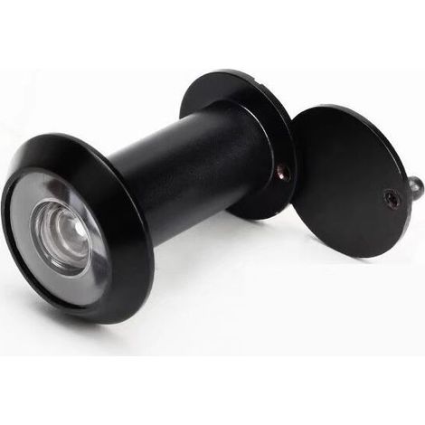 Judass - Visionneuse Porte 200° - Pour Vantaux Épaisseur 35 à 60 mm - Noir - 1 Pièce (1/5)