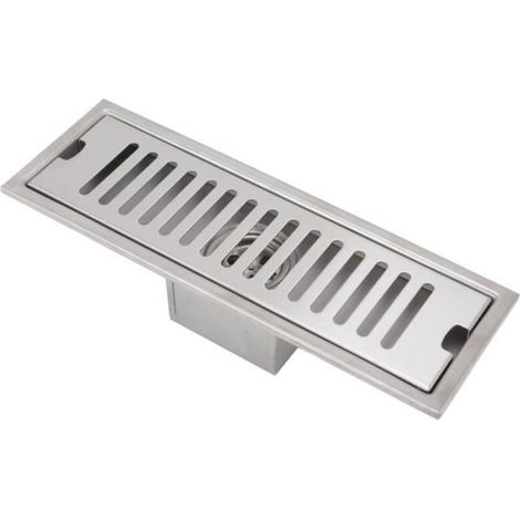 (Come da foto) Scarico doccia lineare da 30 x 9,9 cm – Bianco – Acciaio – 30 x 9,9 cm