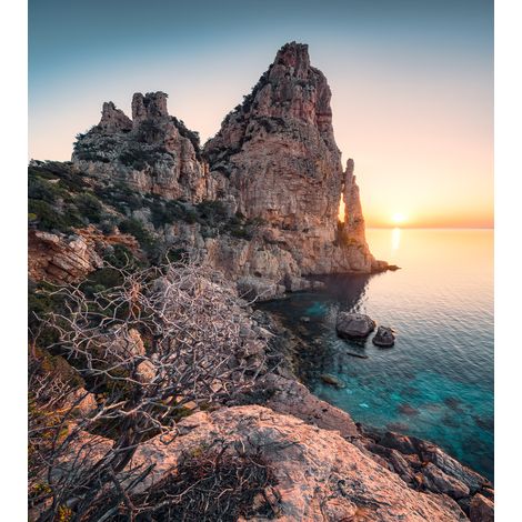 Papier peint panoramique naturel Couleurs de Sardaigne (1/4)