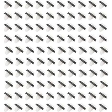 100pcs Agrafe Garniture Fixation Clip Panneau Joint Porte Pour Fiat Ducato 71728806,8565.43, 856543 avec Joint en Caoutchouc (1/5)