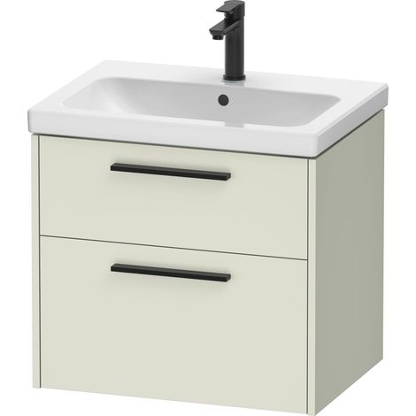 Duravit D-Code Meuble sous-lavabo, 1 tiroir, 634x460mm, découpe (1/3)