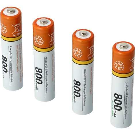 vhbw 4x AAA Micro Akku kompatibel mit Siemens Gigaset E630, E630A Go, E630A, E560HX, E560A Plus schnurlos Festnetz Telefon (800 mAh, 1,2 V, NiMH) (1/5)