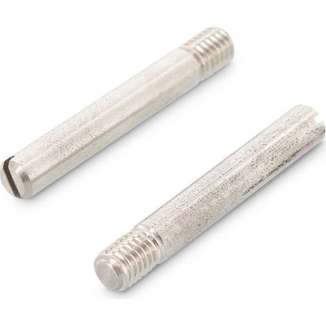 Vis métaux Sans tête Fendue Bout téton Plate Filetage partiel M3X10 Filetée sur 3.6 Acier-10 pièces