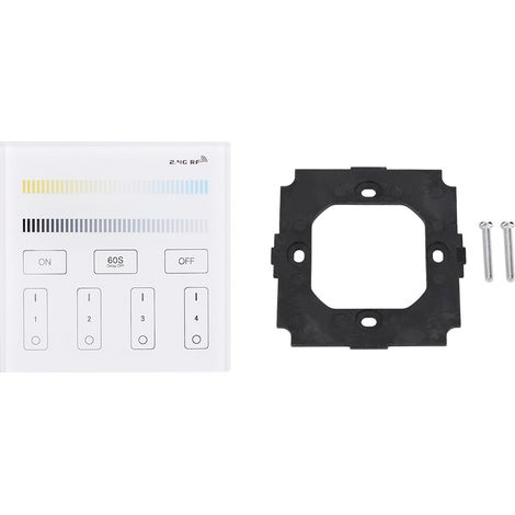 Panneau De Commande LED - Contrôleur Sans Fil 2,4 GHz 4 Zones CCT - Réglage Température Couleur 2700K-6500K - Alimentation CA 90-110 V - 1 Pièce (1/5)
