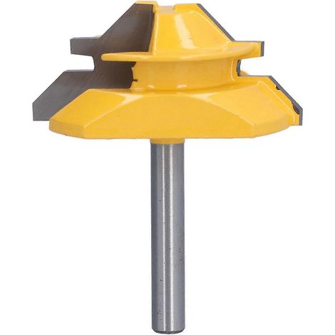 45°-Fräser mit 1/4"-Schaft, Aluminiumklinge, 2"-Fräser für Holzbearbeitungsprojekte