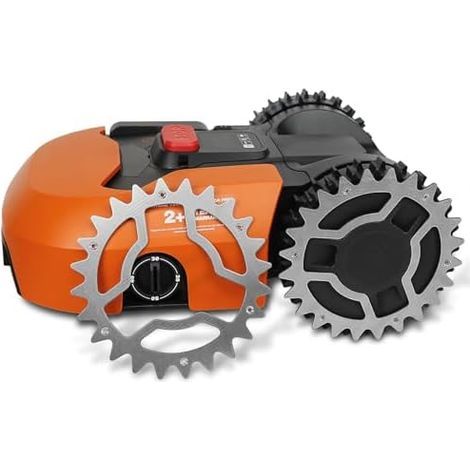 Pointes pour Tondeuse à Gazon Worx Landroid modèle S/M - Épaisseur : 2 mm Amélioration de la Traction Trous vis abaissés polis et ébavurés (1/5)