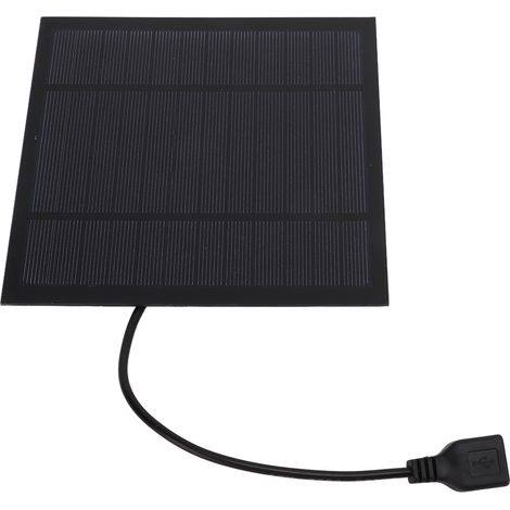 5W Mini-Solarpanel-betriebener USB-Lüfter mit Powerbank für Outdoor, Zuhause und Büro