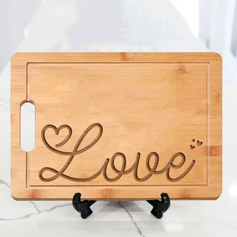 Planche à découper "LOVE" élégant – Cadeau romantique pour l’éternité (1/5)