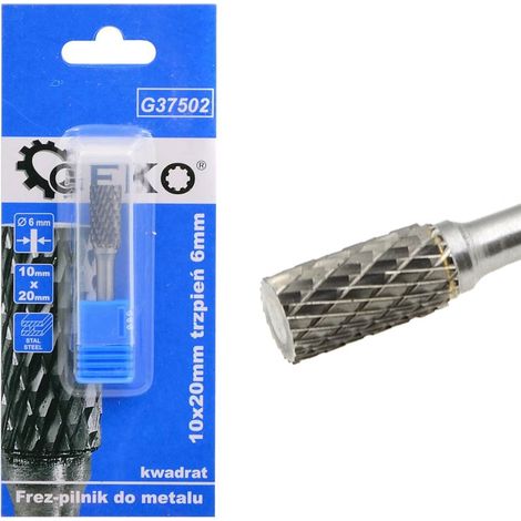 Lima per metallo in carburo di tungsteno 10x20mm gambo 6mm (quadrato) (200) (1/3)