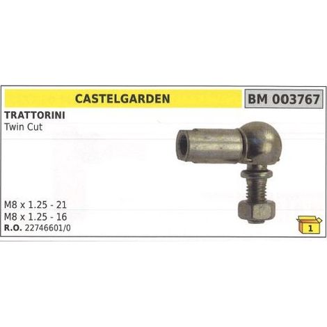 Nudillo CASTELGARDEN tractor de césped cortadora de césped TWIN CUT 003767