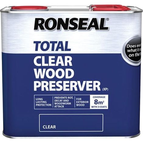 Ronseal Trade Total Wood Preserver Clear 2.5 litre