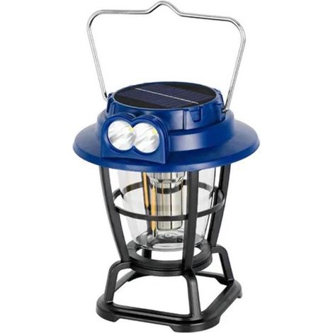 REDCLIFFS lampara camping 13x13x15xcm , Lámpara de camping compacta con dos luces LED frontales y una luz decorativa de filamento de tungsteno Equipada con múltiples modos de i (1/3)