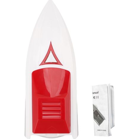 Ouvre-boîte électrique à bords lisses, arrêt automatique, à piles, avec aimantation, idéal pour les seniors, la cuisine et l'extérieur (blanc et rouge). (1/5)