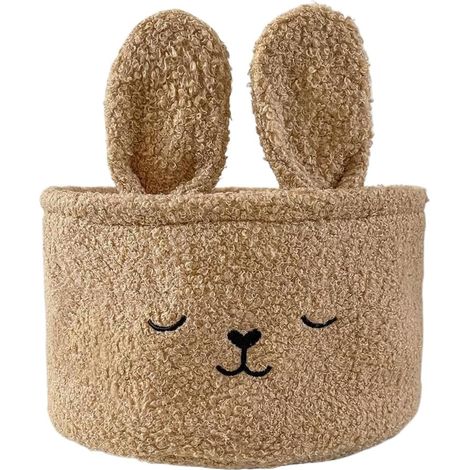 Paniers pour Étagères Organisateurs Salle De Bain,Boîte Décorative Lapin Mignon Gain de Place pour Organiser Petits Objets Livres et Télécommandes (1/5)