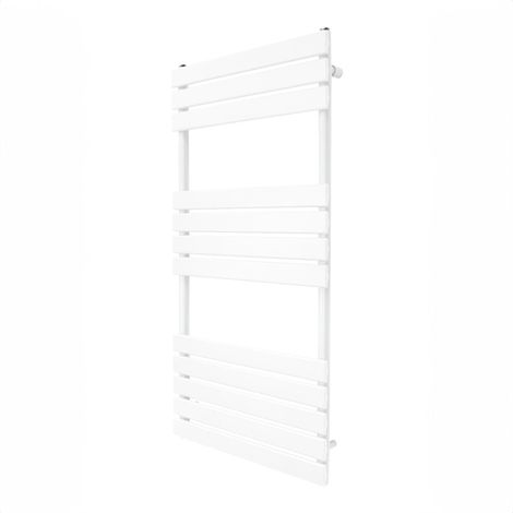 Radiador Toallero Panel plano 1200 mm x 600m Blanco Acero Primera Calidad Certificado CE: CE y UKCA Kit de Fijación y Cepillo de Limpieza GRATIS Calefactor
