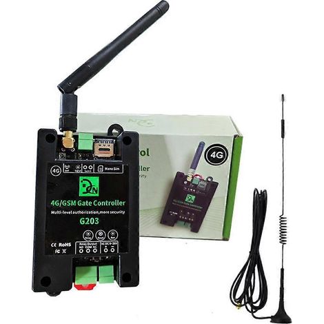 4G-GSM-Fernbedienung für Toröffner mit Ein-/Ausschalter und Relais für Zutrittskontrolle und Garagentoröffner (1/5)