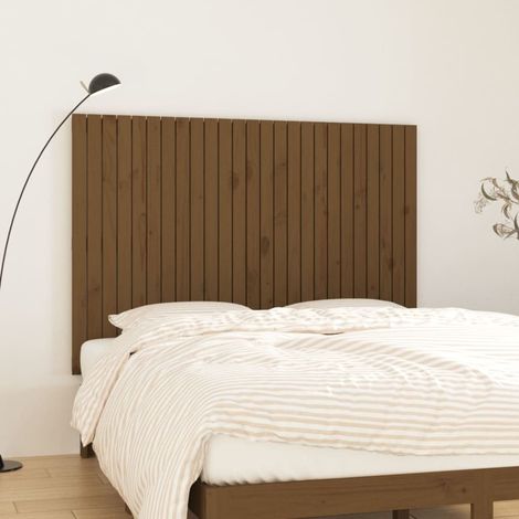 Wand-Kopfteil Honigbraun 159,5x3x110 cm Massivholz Kiefer vidaXL