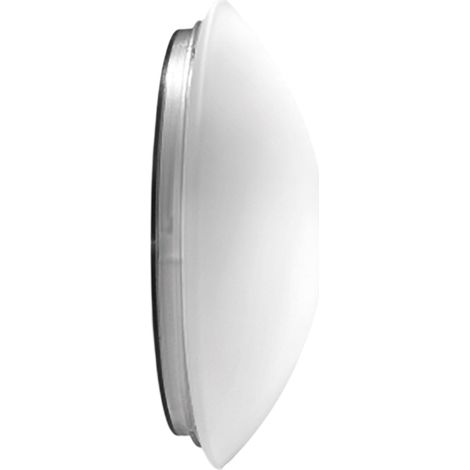 Applique Murale/Plafond Bis Ip44 Ø 310 X 100 Mm. Triac 11,5 W Led 3000 K - Ip44 - Verre Blanc Transparent (1/4)