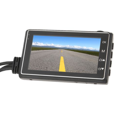 Caméra Embarcation Moto Double Caméra Avant Arrière 1080P+720P DVR Enregistreur de Conduite Accessoire Moto (1/5)
