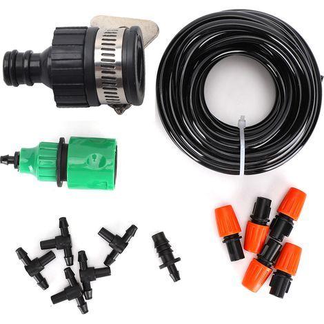 Kit d'arrosage automatique micro-irrigation pour plantes, jardins, massifs, pelouses et terrasses (1/5)