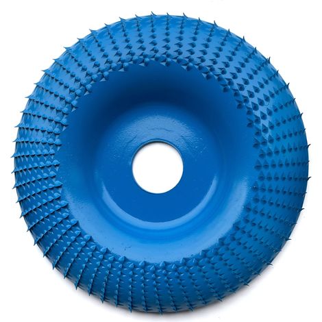 bleu Disque de ponçage pour meuleuse d'angle 125 x 22 mm, meule ronde, disque à polir pour le travail du bois (1/5)