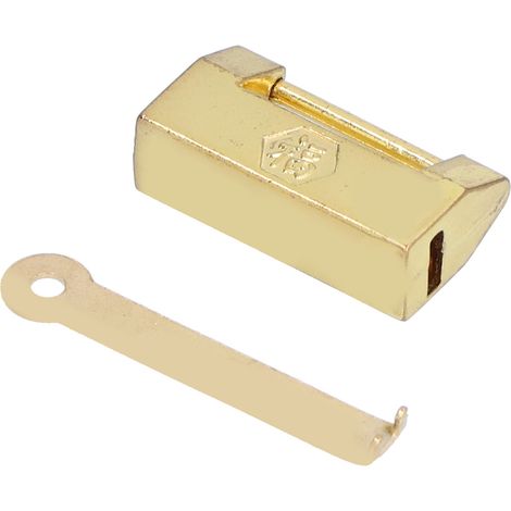 Golden Vintage Padlock Mini Brass Retro Decoration Lock for Wooden Box Cabinet Home