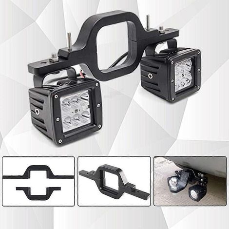 Support de fixation pour attelage de remorque, projecteur de travail de recul (1/4)