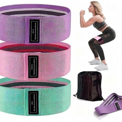 Bande de résistance pour squats et yoga, anneau d'entraînement des hanches, bande élastique de tension adaptée à l'équipement (1/5)