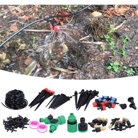 Kit d'arrosage automatique pour jardin 25 m avec système de micro-irrigation goutte à goutte. (1/5)